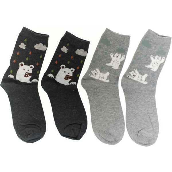 AURA.VIA Dámske sivé ponožky MACHISA 2páry 34567496