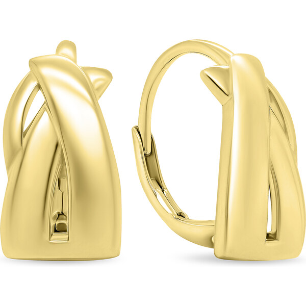 Brilio Silver Módne pozlátené visiace náušnice EA534Y 66582052