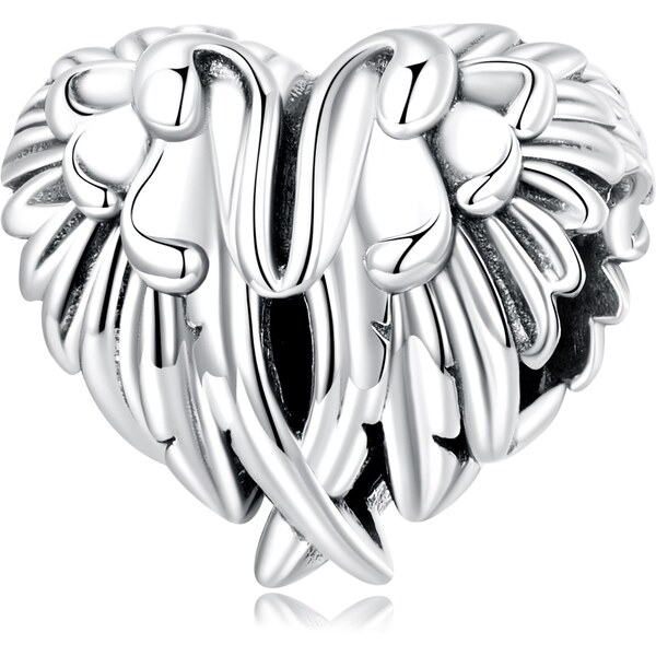 Royal Fashion strieborný prívesok Okrídlené srdce 55269522