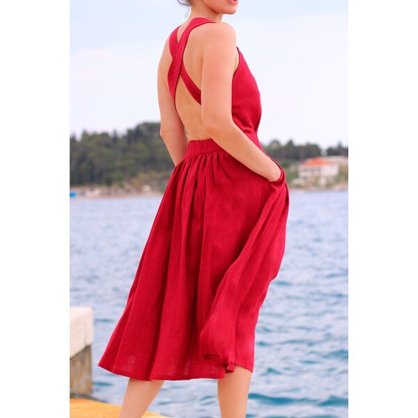 Originálne autorské šaty Lotika 100% lan 49383893