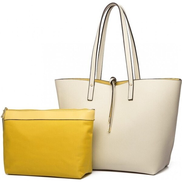 Miss Lulu Kabelka - Lyda veľká obojstranná na rameno béžová 34589033