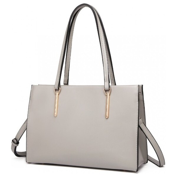 Miss Lulu Kabelka - Alvara hladká cez rameno sivá 34589031