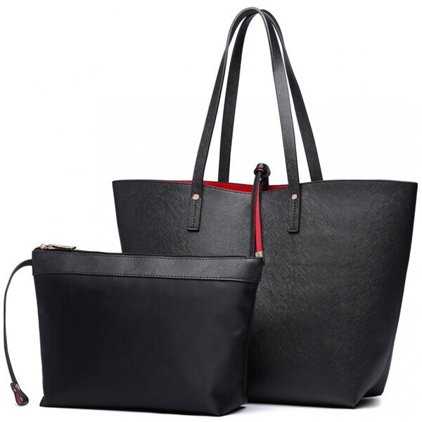 Miss Lulu Kabelka - Lyda veľká obojstranná na rameno čierna 34589032