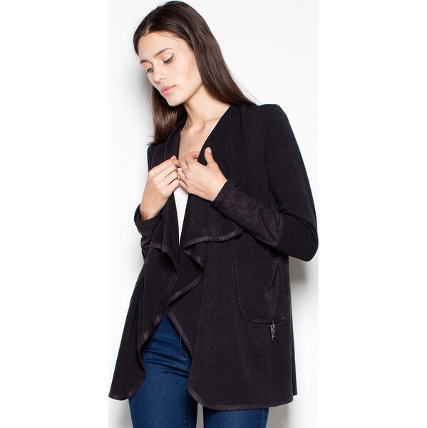 VENATON Čierny kardigan VT036 Black 5802996