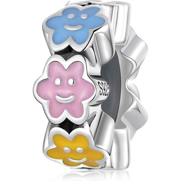 Royal Fashion strieborný prívesok spacer Farebné mráčiky 54652985