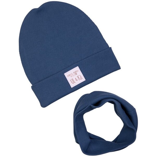 Čiapka a nákrčník UL&KA Modrá 46771527