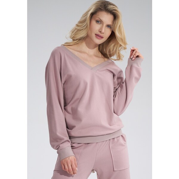 FIGL Púdrová mikina na chrbte na sťahovanie M799 Powder Pink 32887277