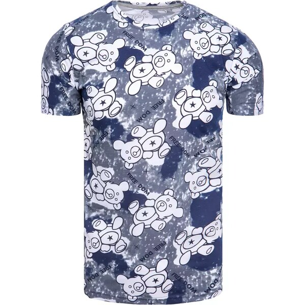 Pánske tričko s potlačou Farba sivá DSTREET 50524655