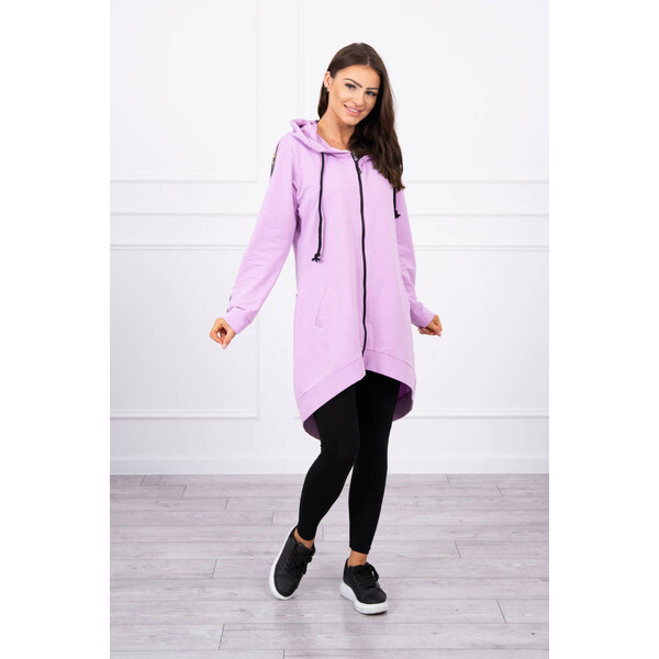 K-Fashion Mikina so zipsom na chrbte fialová 44559426