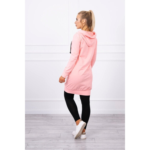 K-Fashion Mikina s kapucňou lososová 44559451