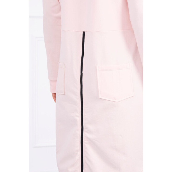 K-Fashion Mikina so zipsom na chrbte púdrovo ružová 44559159