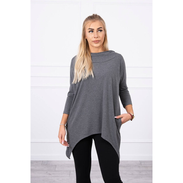 K-Fashion Mikina s potlačou kolesa graphite melange 44559583