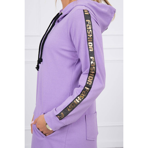 K-Fashion Mikina so zipsom na chrbte tmavo fialová 49765259