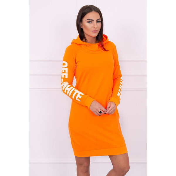 K-Fashion Off White šaty neon orange 49758391