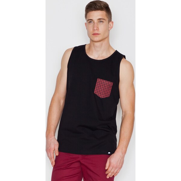 VISENT Čierny nátelník V021 Black 5733495