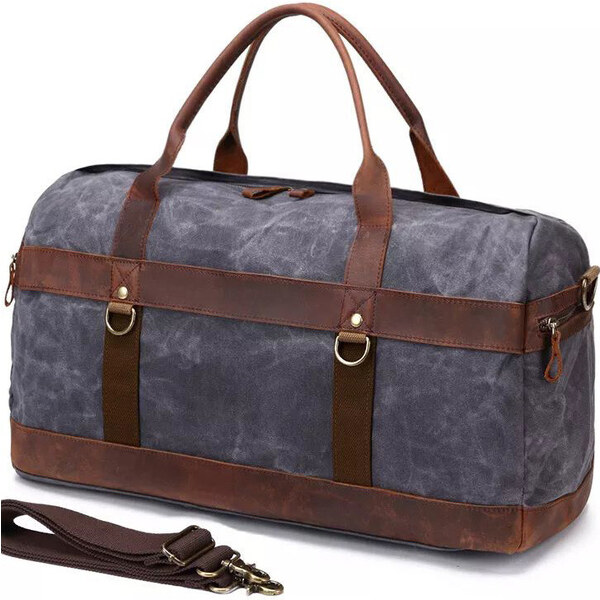 Glara Vodeodolná plátená cestovná retro tašky 36989041