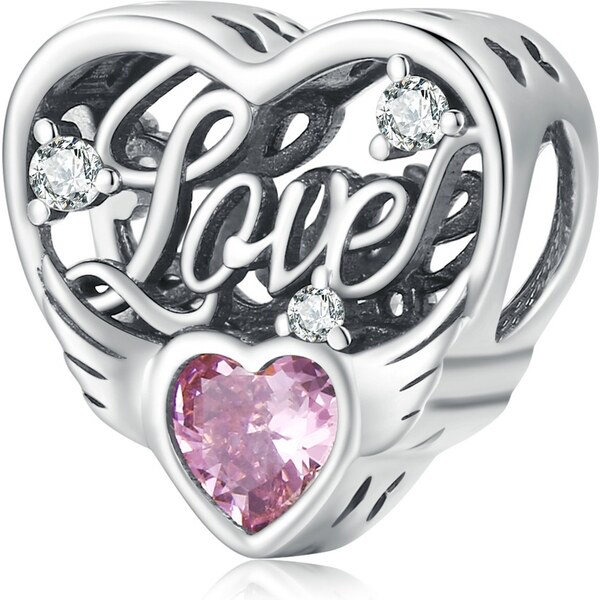 Royal Fashion strieborný prívesok Srdce lásky 54638880