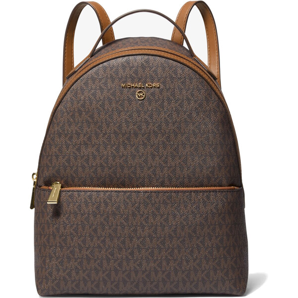 Michael Kors Valerie Medium Logo Backpack Brown Acorn 34756509
