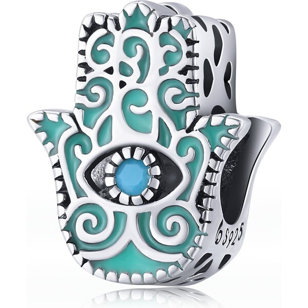 Royal Fashion strieborný prívesok Hamsa ochranná ruka Fatimy 55426885