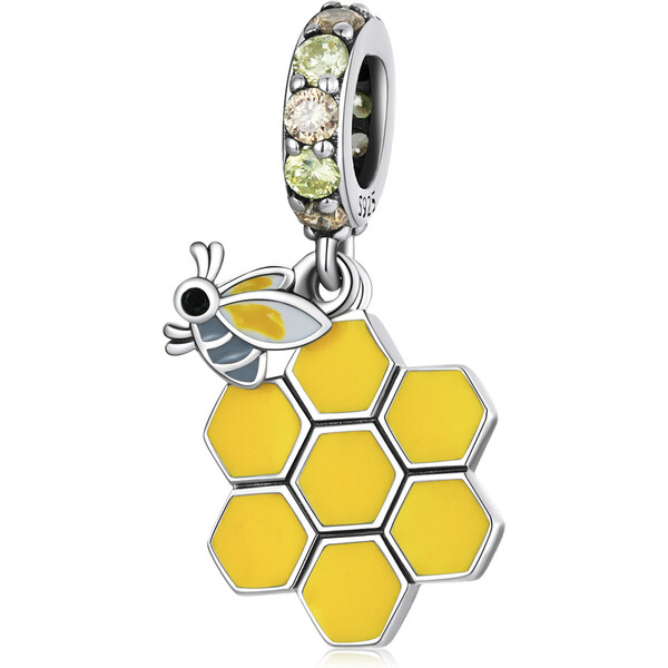 Royal Fashion strieborný prívesok Včelí úľ 54455111