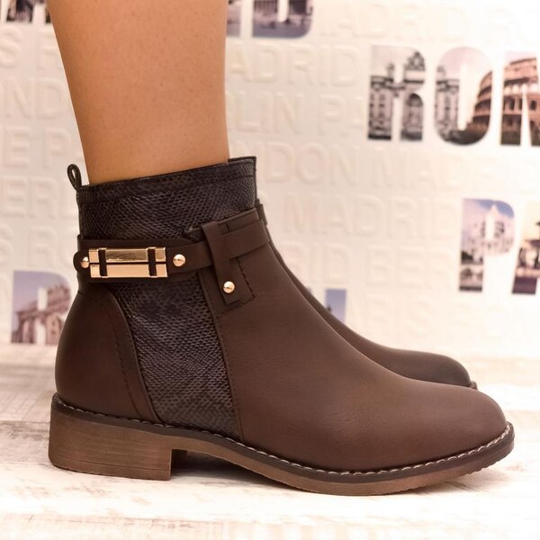 LESTA Dámske hnedé čižmy LOLLO 34759089