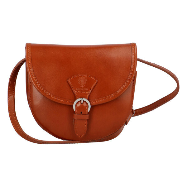 Dámska kožená crossbody kabelka koňaková - ItalY Simone koňak 34764130