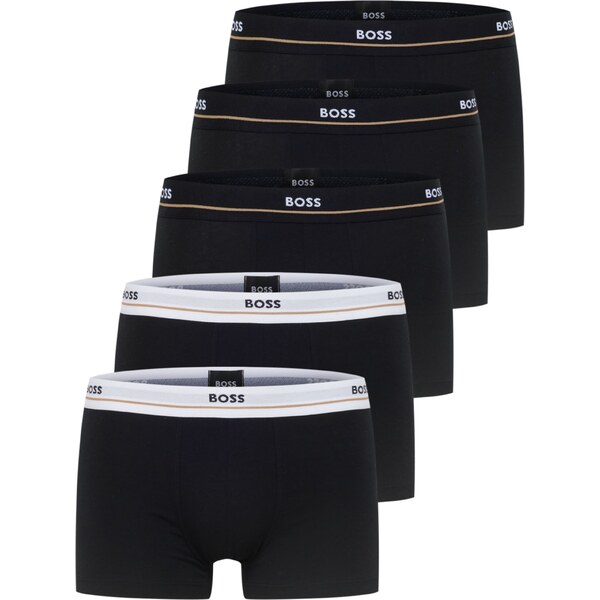 BOSS Boxerky Essential čierna / biela 35298108
