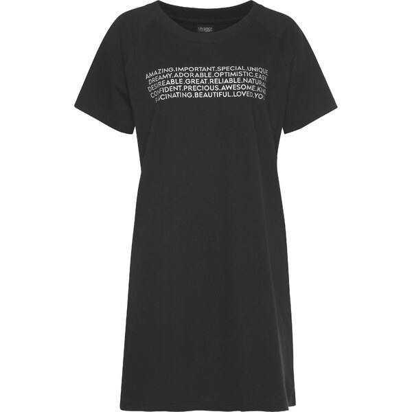 VIVANCE Nočná košieľka Dreams čierna / biela 57261170