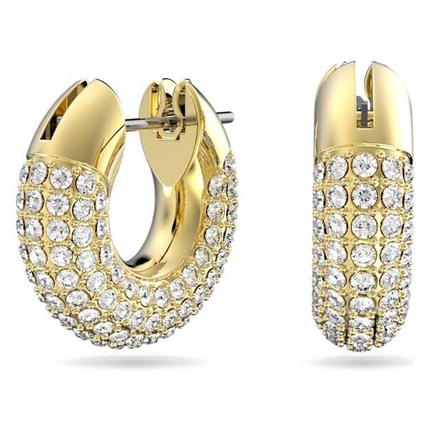 Swarovski Štýlové pozlátené kruhové náušnice Dextera 5636530 66580232