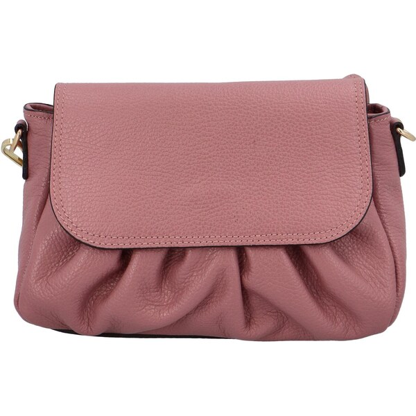 Delami Vera Pelle Dámska kožená crossbody kabelka ružová - Delami Hexi 37044261