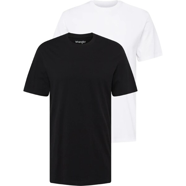 WRANGLER Tričko čierna / biela 34871535