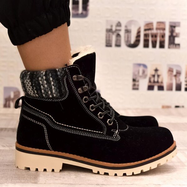 SS Dámske čierne čižmy SOLIO 34882536