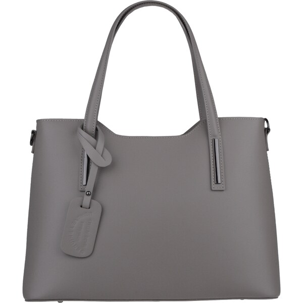 Sivá kožená talianska kabelka Isidora Grigia NovaKabelka.sk 56634210