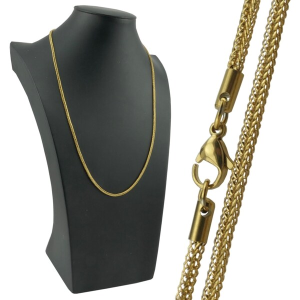 CITY STORM Zlatá hranatá retiazka z chirurgickej ocele - Daria 66889484