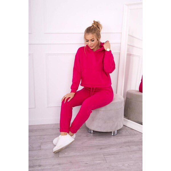 MladaModa Zateplená tepláková súprava s mikinou so zaväzovaním dole 28959343