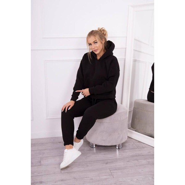 MladaModa Zateplená tepláková súprava s mikinou so zaväzovaním dole 28959342