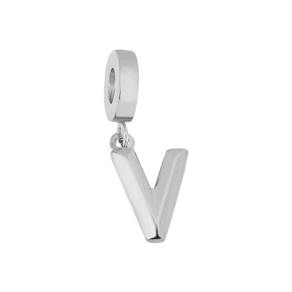 Lindas Jewelry Prívesok na náramok Písmeno V chirurgická oceľ IP059 34890540