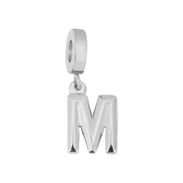 Lindas Jewelry Prívesok na náramok Písmeno M chirurgická oceľ IP053 34890534