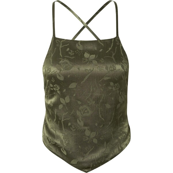 A LOT LESS Top Rachel tmavozelená 58463677