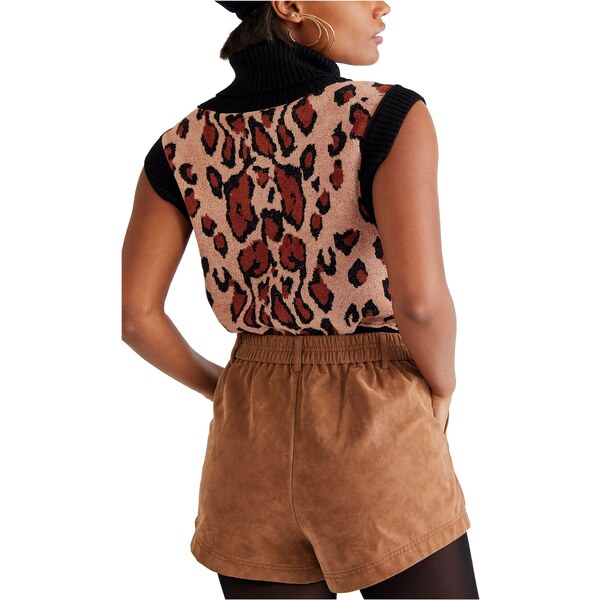 Free People Nohavice ROMA VEGAN SUEDE hnedá 63142526