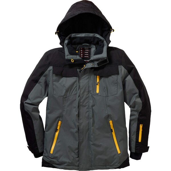 bonprix Funkčná nepremoková bunda s odnímateľnou kapucňou, farba šedá 44799405