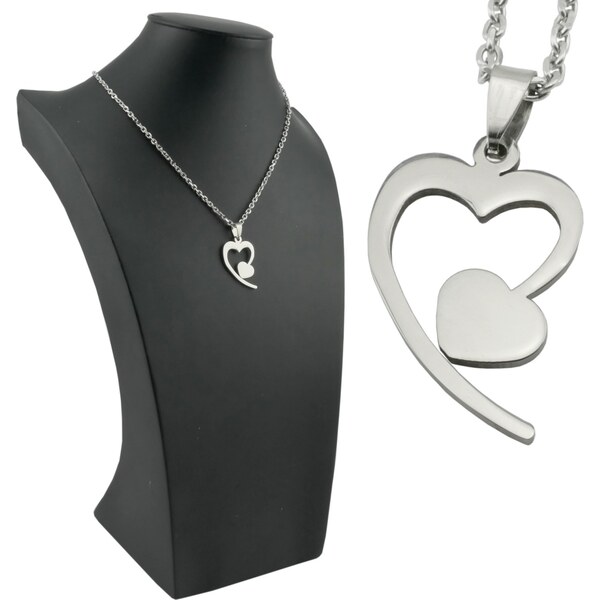 CITY STORM Retiazka s príveskom srdiečko z chirurgickej ocele - Hannah 66889343