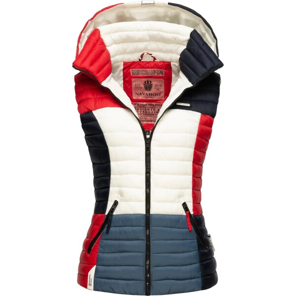 NAVAHOO Vesta tmavomodrá / červená / čierna / biela 57317909