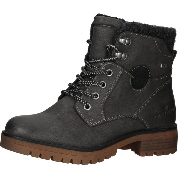 TOM TAILOR Šnurovacie členkové čižmy antracitová 60355912