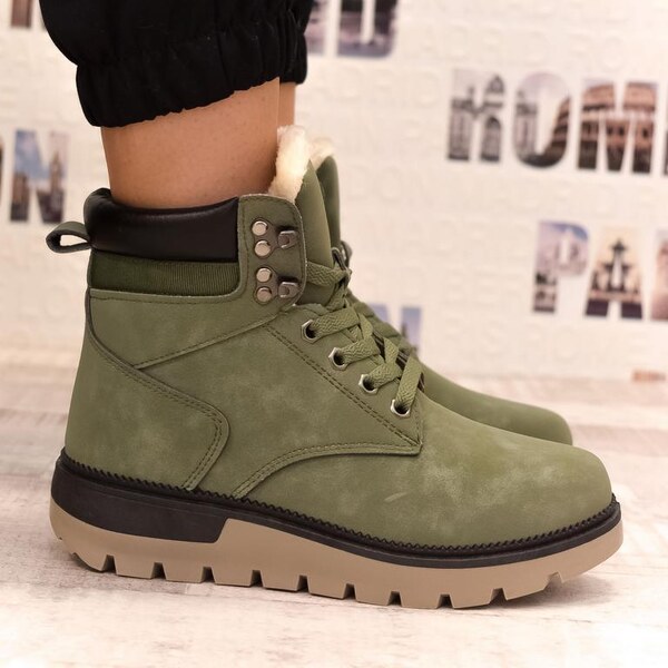 SS Dámske zelené čižmy NIZLO 34950714