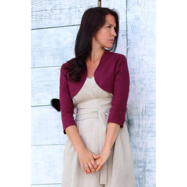 Krátke bolerko Lotika zo 100% lanu 39384788