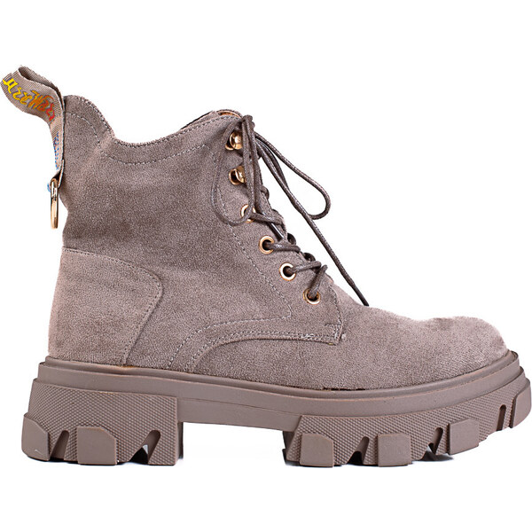 SHELOVET Béžové semišové členkové topánky A9707N-95LT.BR 66148705