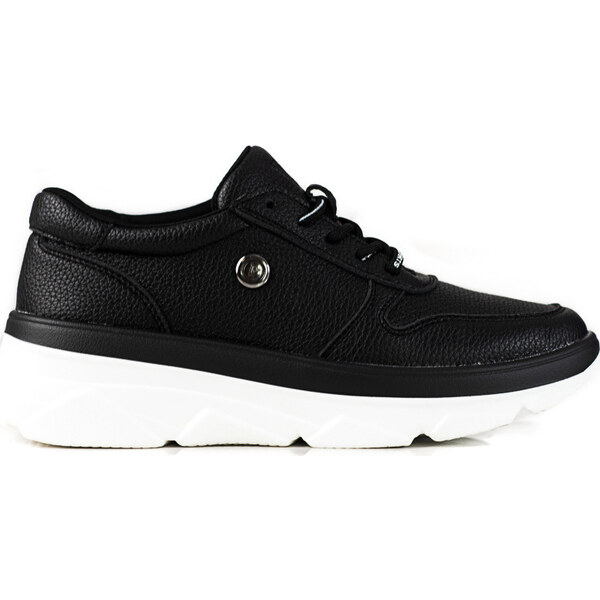 BASIC Čierne športové topánky so silnou podrážkou 23-10842B 35038447