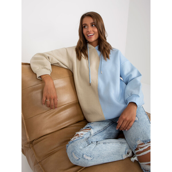 RUE PARIS Sweatshirt-RV-BL-8233.32X-Light Blue 64787997