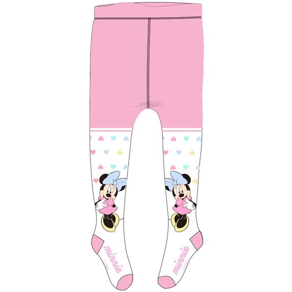 E plus M Dievčenské pančuchy Minnie Mouse so srdiečkami - Disney 35075020